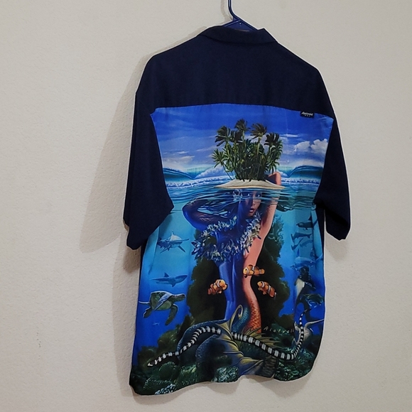 Rietveld USA Hawaiian Shirt - Navy - Large - Picture 12 of 16